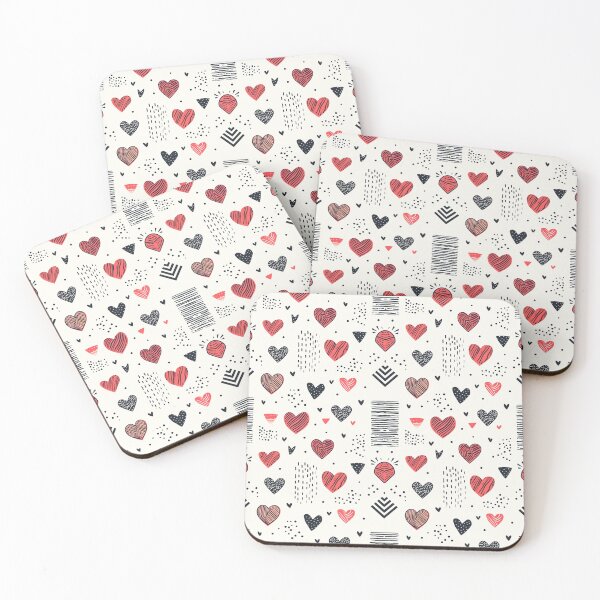 Item preview, Hand Drawn Love Pattern #3 designed and sold by Geniecreatives.