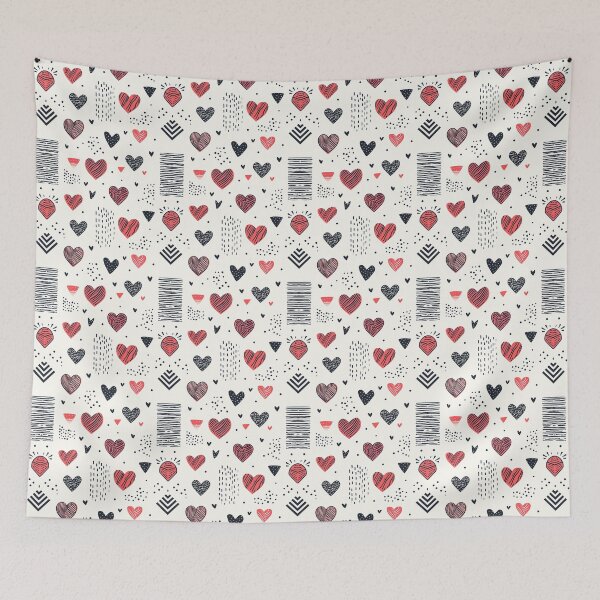 Item preview, Hand Drawn Love Pattern #3 designed and sold by Geniecreatives.