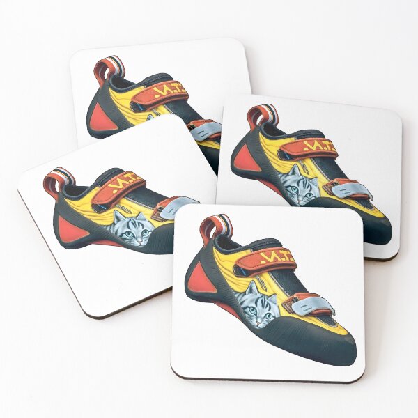 Item preview, Climbing Shoe Cat Illustration Meow designed and sold by deejum.