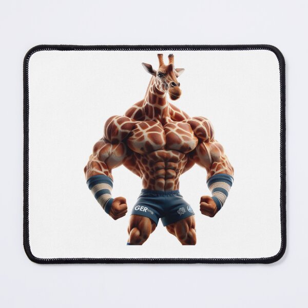 Item preview, Giraffe rugby player designed and sold by SpendieSellers.