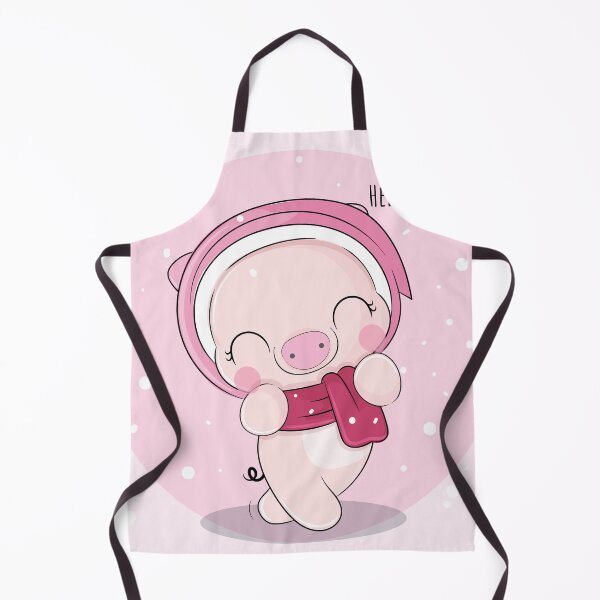 Item preview, Snowy Snuggles: Flat Cute Pig in Winter Wonderland Illustration for Kids designed and sold by hjian8219.