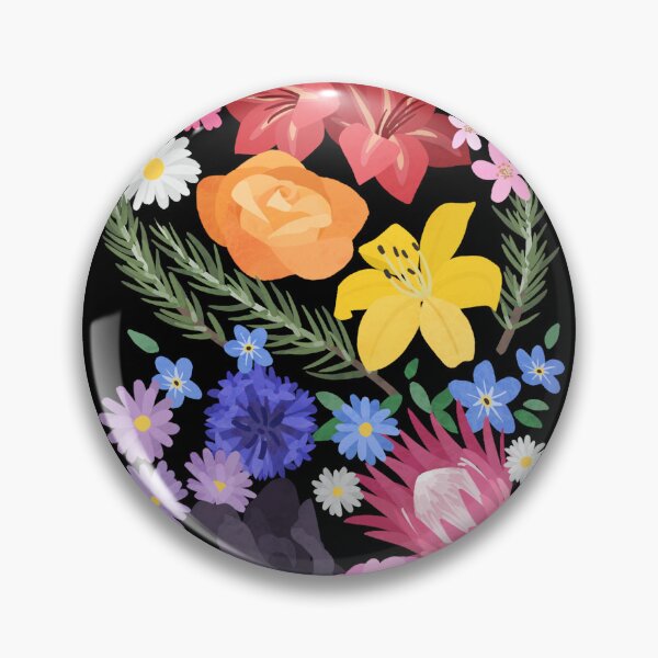 Item preview, Rainbow Flowers designed and sold by ceramicgalanter.