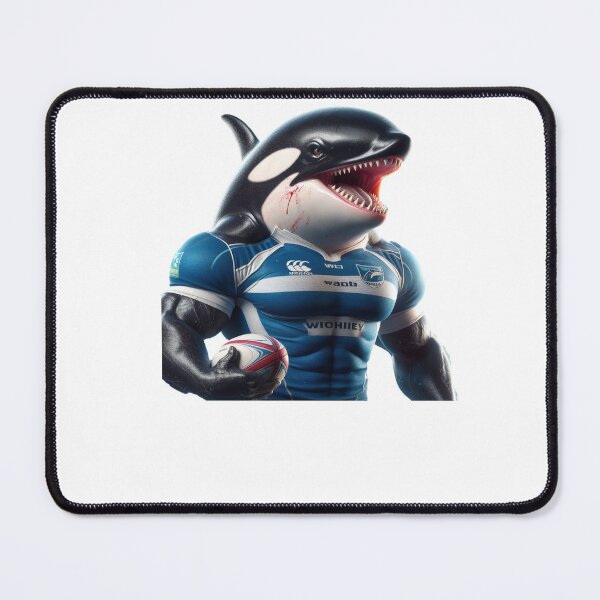 Item preview, Orca rugby player designed and sold by SpendieSellers.