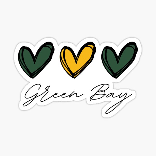 Item preview, Green Bay Hearts Go Pack Go designed and sold by CaftyAT.