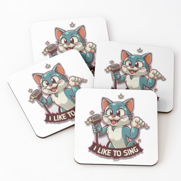 Item preview, Singing cat, Text ' I like to sing' designed and sold by Tomasz  Siennicki.