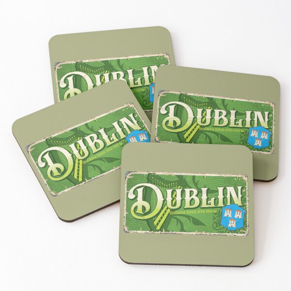Item preview, DUBLIN Ireland Flag Sticker T-Shirt 01 designed and sold by LocationInks.