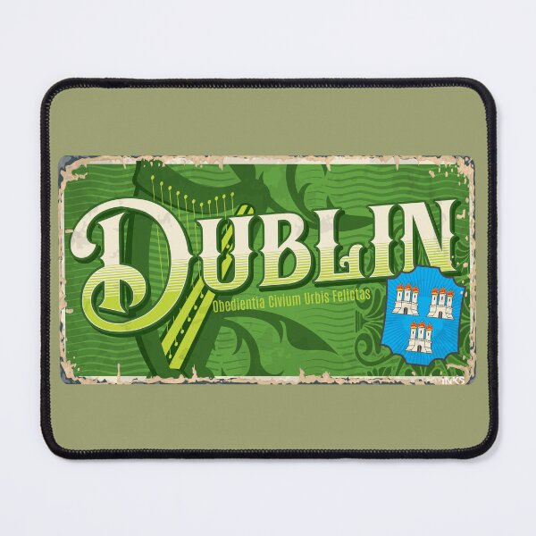 Item preview, DUBLIN Ireland Flag Sticker T-Shirt 01 designed and sold by LocationInks.