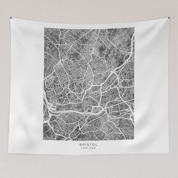 Item preview, Bristol England City Map designed and sold by ArtPrints.