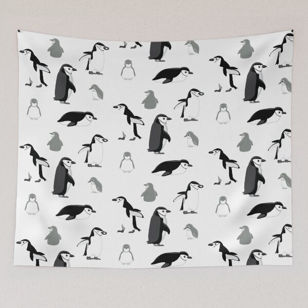 Item preview, Cute Bird Chinstrap Penguin Cartoon Pattern designed and sold by SUPERHERON.
