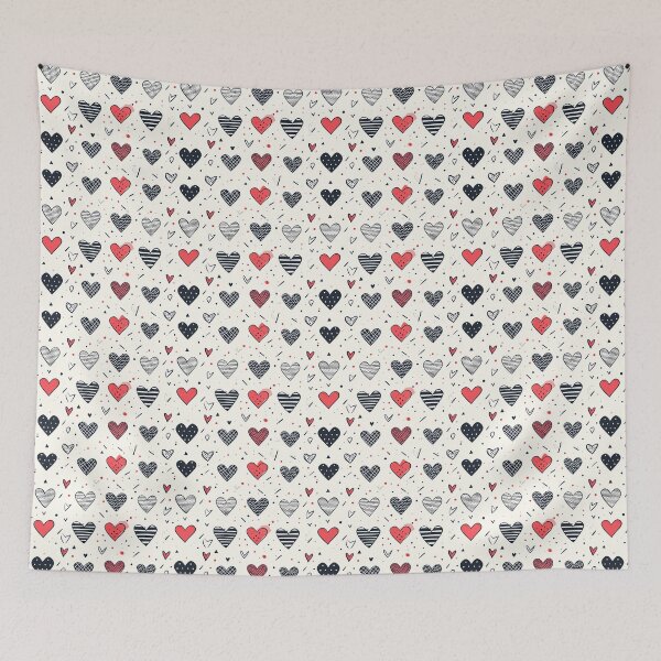 Item preview, Hand Drawn Love Pattern #8 designed and sold by Geniecreatives.