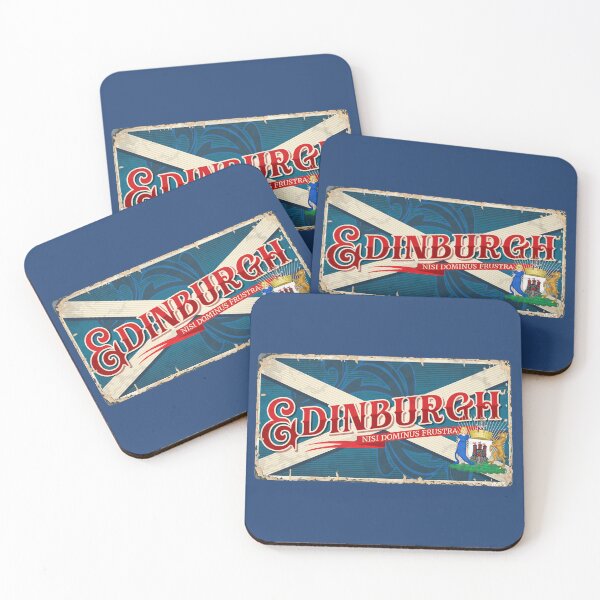 Item preview, EDINBURGH City Scotland Flag Sticker T-Shirt 01 designed and sold by LocationInks.