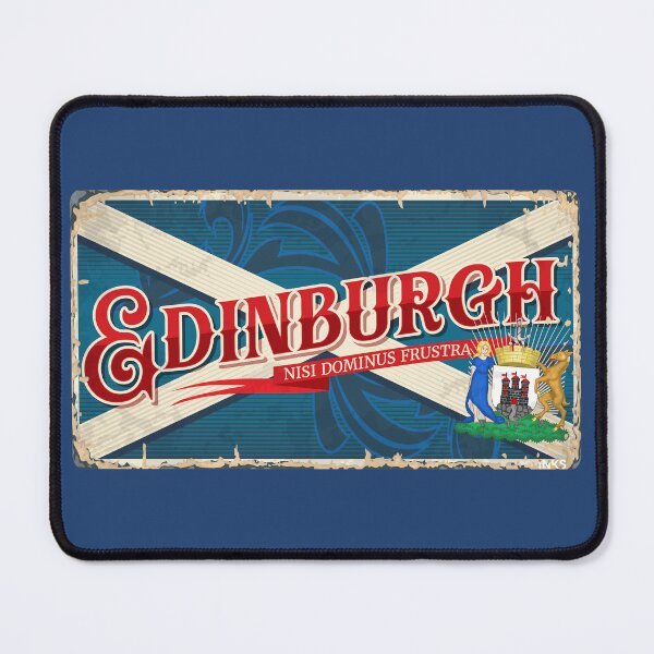 Item preview, EDINBURGH City Scotland Flag Sticker T-Shirt 01 designed and sold by LocationInks.