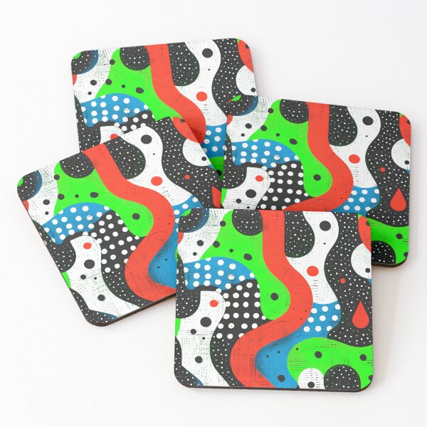 Item preview, Quirky colorful linen pattern designed and sold by randrdesign.