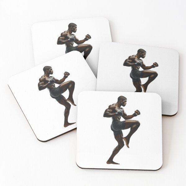 Item preview, Luchador africano Luchador de MMA Boxeador Atleta de Kickboxer designed and sold by kylmllr101684.