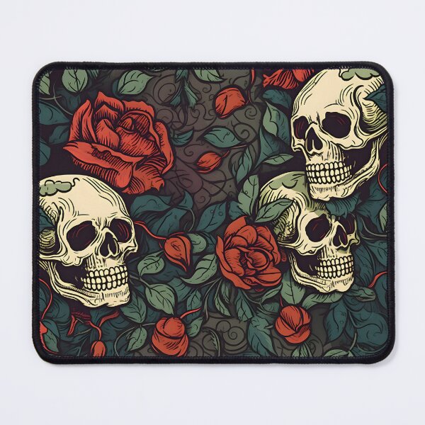 Item preview, Gothic Skull Rose Design - Dark Elegance designed and sold by PandaTShirtShop.