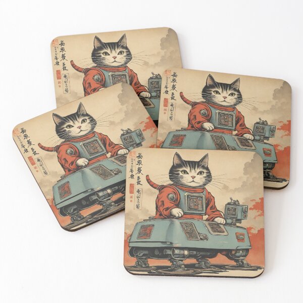 Item preview, Cat + Robot (lander) designed and sold by BoxcarDesigns.