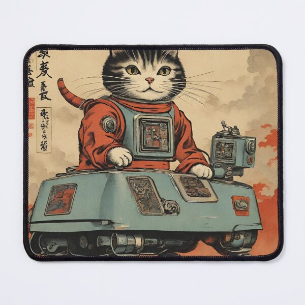 Item preview, Cat + Robot (lander) designed and sold by BoxcarDesigns.