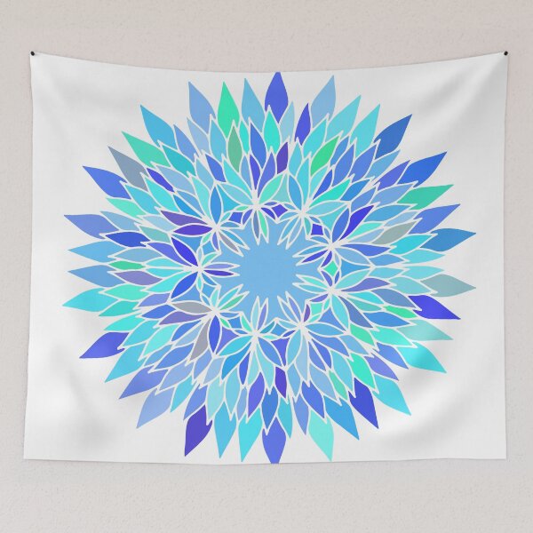 Item preview, light blue mandala designed and sold by haroulita.