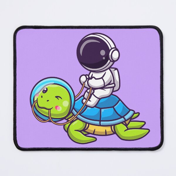 Item preview, Astro-Turtle Adventure: Cute Astronaut Riding Turtle Cartoon Vector Icon designed and sold by hjian8219.