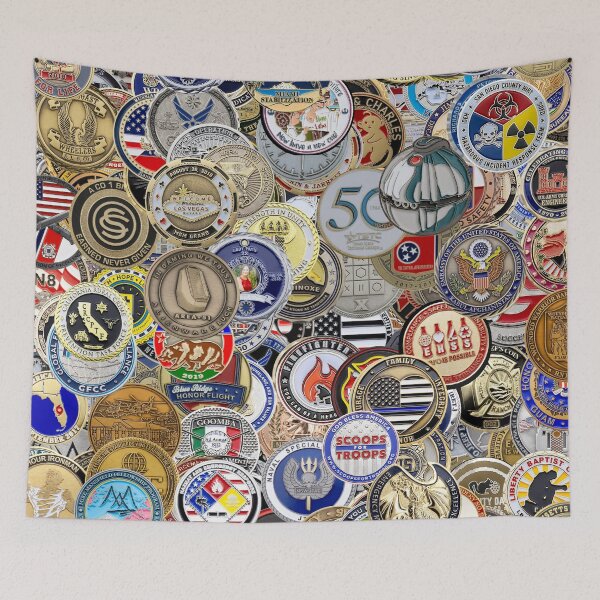 Item preview, Monedas de desafío designed and sold by Montage-Madness.