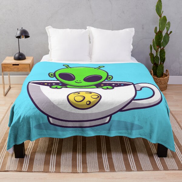 Item preview, Cosmic Coffee Break: Cute Alien in Coffee Space Cup Cartoon Vector Icon designed and sold by hjian8219.