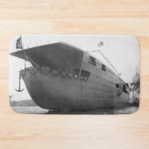 Item preview, WW2 - Kreigsmarine - Graf Zeppelin - Aircraft Carrier - Black and White - Photographic Print designed and sold by TheHappyK.
