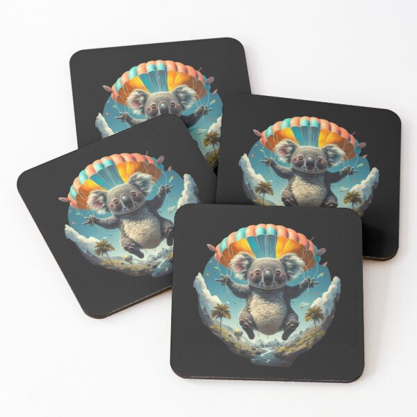 Item preview, koala flying on a parachute designed and sold by Moris-shop.
