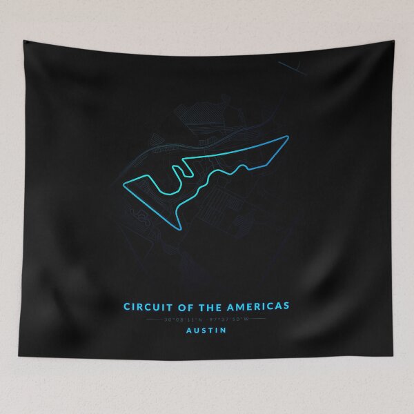 Item preview, Circuit of the Americas in Austin in Blue Neon style designed and sold by Jerhus.