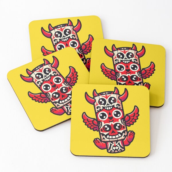 Item preview, Devil  Totem pole designed and sold by PickledjoArt.