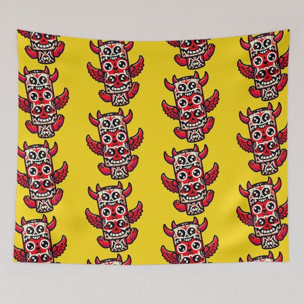 Item preview, Devil  Totem pole designed and sold by PickledjoArt.