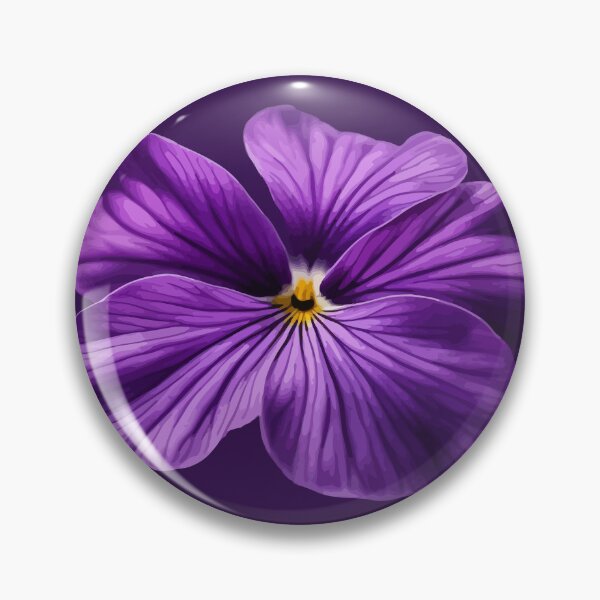 Item preview, Intricately Detailed February Viola Flower designed and sold by taiche.