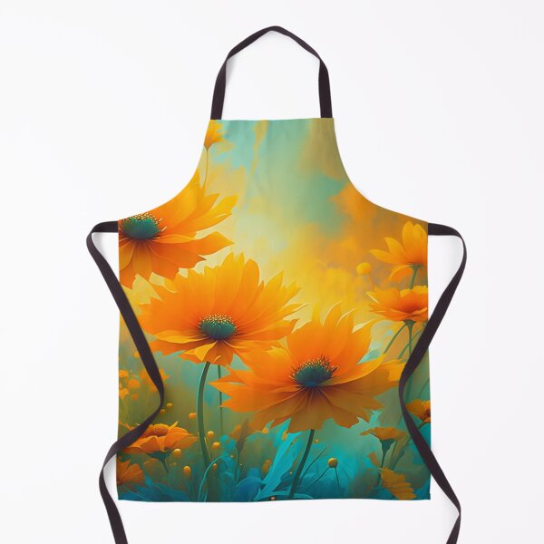 Item preview, Dreamy Painterly Orange Flowers designed and sold by PainterlyPlay.