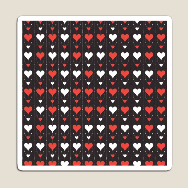 Artikelvorschau, Dark Love Hearts Pattern #2 entworfen und verkauft von Geniecreatives.
