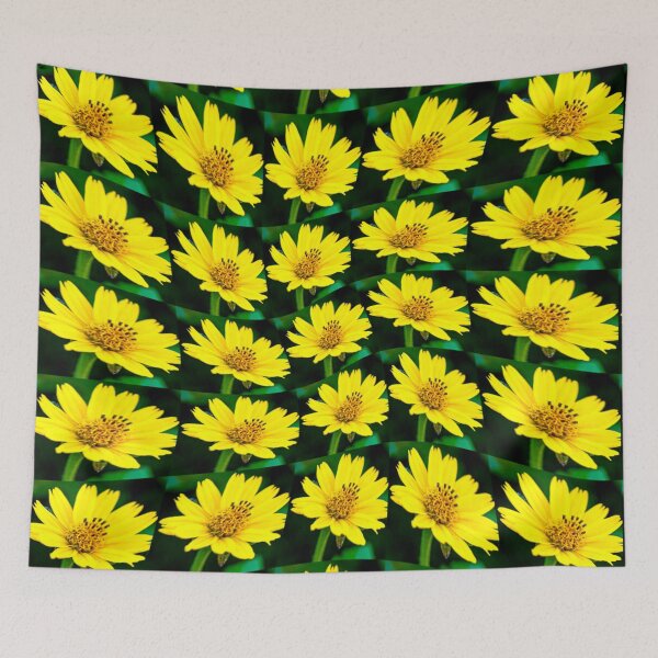 Item preview, Bright Yellow Floral Pattern designed and sold by Patternflower.