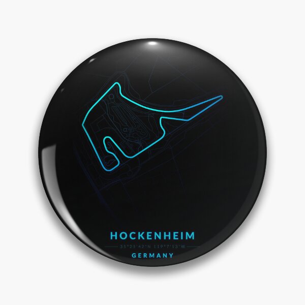 Artikelvorschau, Hockenheim-Rennstrecke in Deutschland im Blue-Neon-Stil entworfen und verkauft von Jerhus.