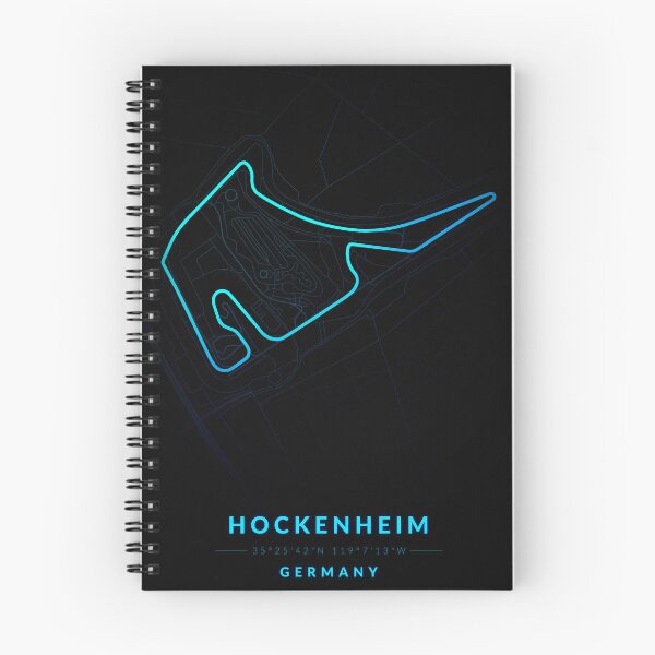Item preview, Hockenheim circuit in Germany in Blue Neon style designed and sold by Jerhus.