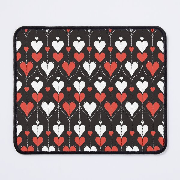 Aperçu de l'œuvre Dark Love Hearts Pattern #3 créée et vendue par Geniecreatives.