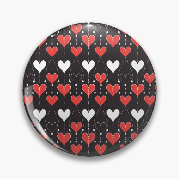Item preview, Dark Love Hearts Pattern #5 designed and sold by Geniecreatives.