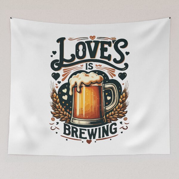 Item preview, Love is brewing designed and sold by TheRealmWithin.