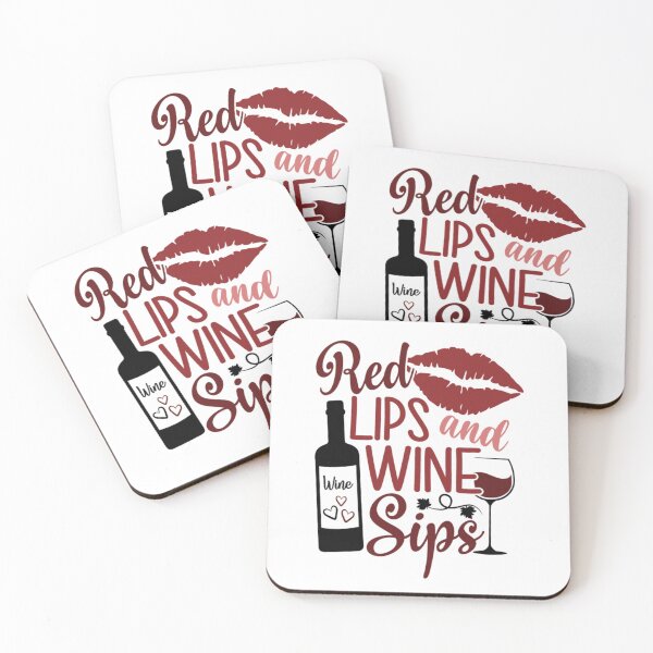 Item preview, Red lips and wine sips designed and sold by ArtemisDesignss.