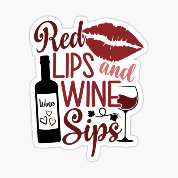 Artikel-Vorschau von Rote Lippen und Weinschlückchen, designt und verkauft von ArtemisDesignss.