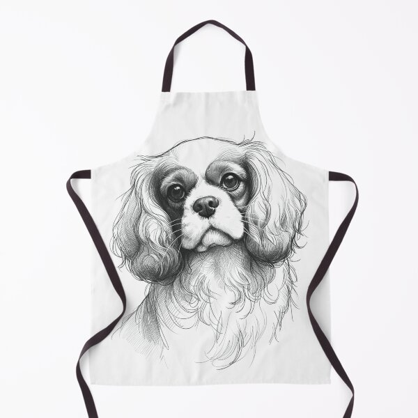 Item preview, Cavalier King Charles Spaniel Pencil Sketch by Artist Soulful Gaze designed and sold by irek07.