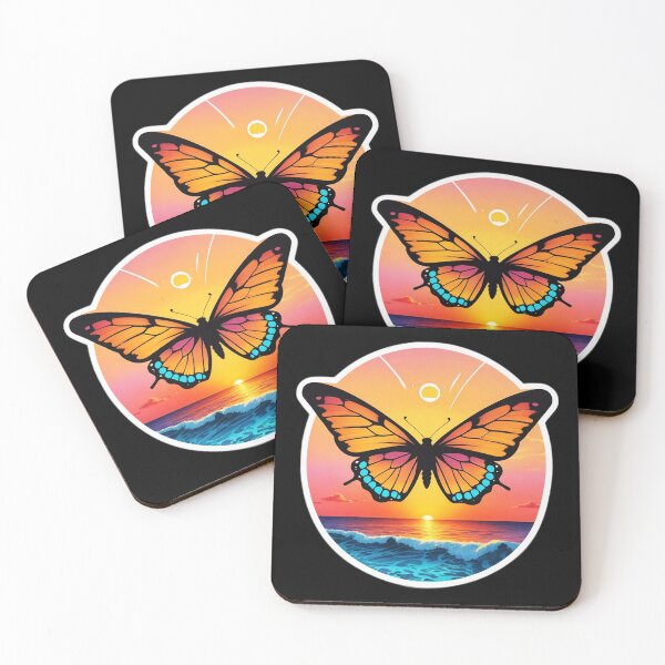 Item preview, Sunset Butterfly on a Beach with Hawaiian Sunset designed and sold by NautiChic.