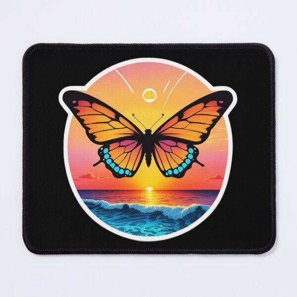 Item preview, Sunset Butterfly on a Beach with Hawaiian Sunset designed and sold by NautiChic.