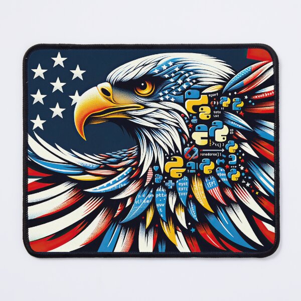 Item preview, Patriotic Python: The Freedom to Code designed and sold by TuringTacoTales.