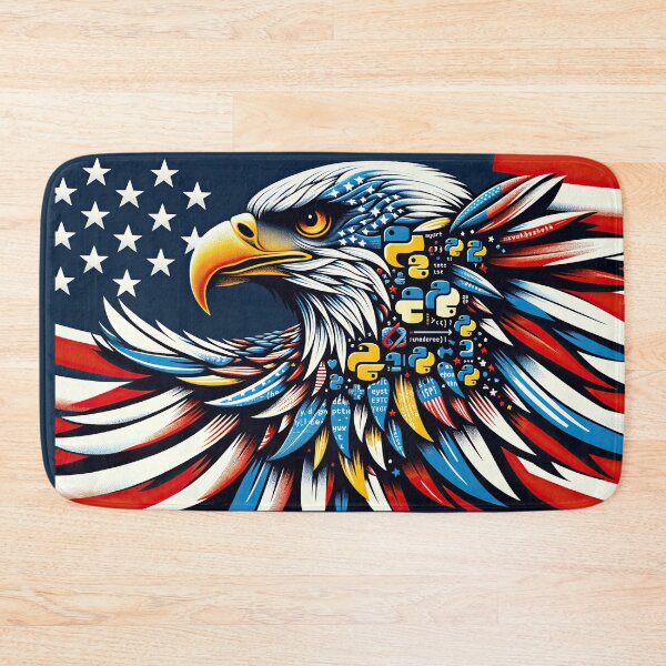 Item preview, Patriotic Python: The Freedom to Code designed and sold by TuringTacoTales.