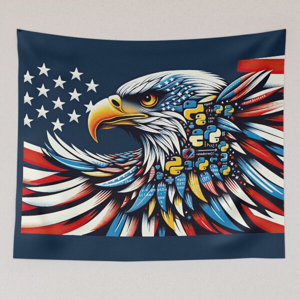 Item preview, Patriotic Python: The Freedom to Code designed and sold by TuringTacoTales.