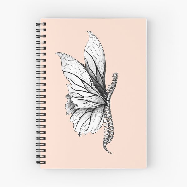 Item preview, Skeleton spine with butterfly wings designed and sold by Katart-is.