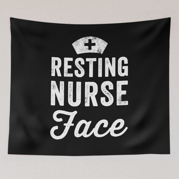 Item preview, Resting nurse face - funny nurse designed and sold by Captain Mood.