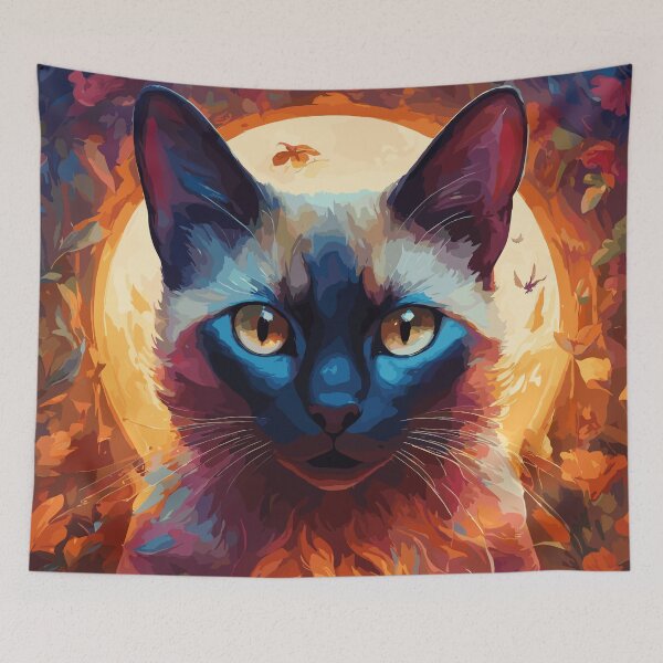Item preview, Beautiful Siamese Cat Portrait designed and sold by printmala.